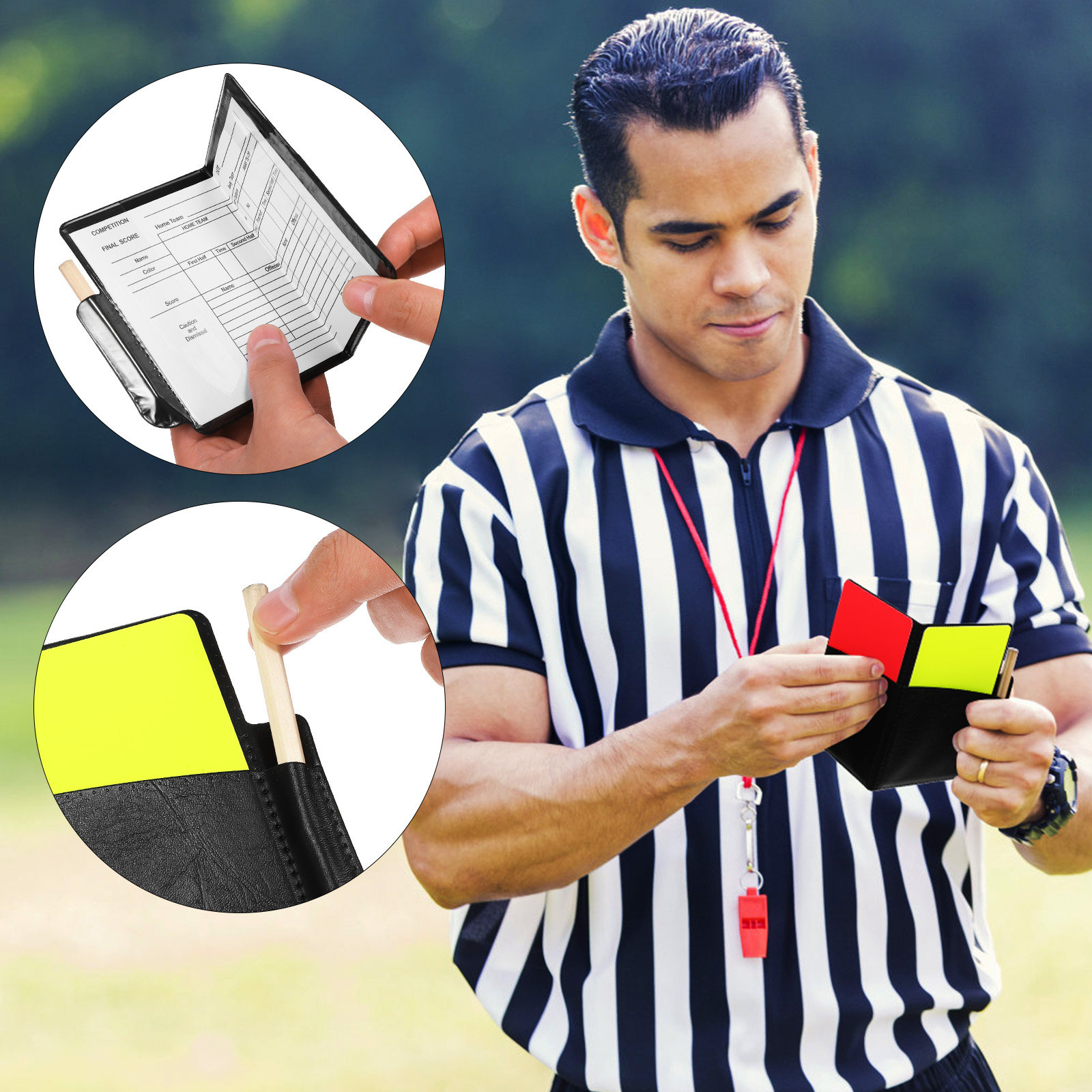 Badminton Score - 2Set Red Yellow Soccer Referee Cards