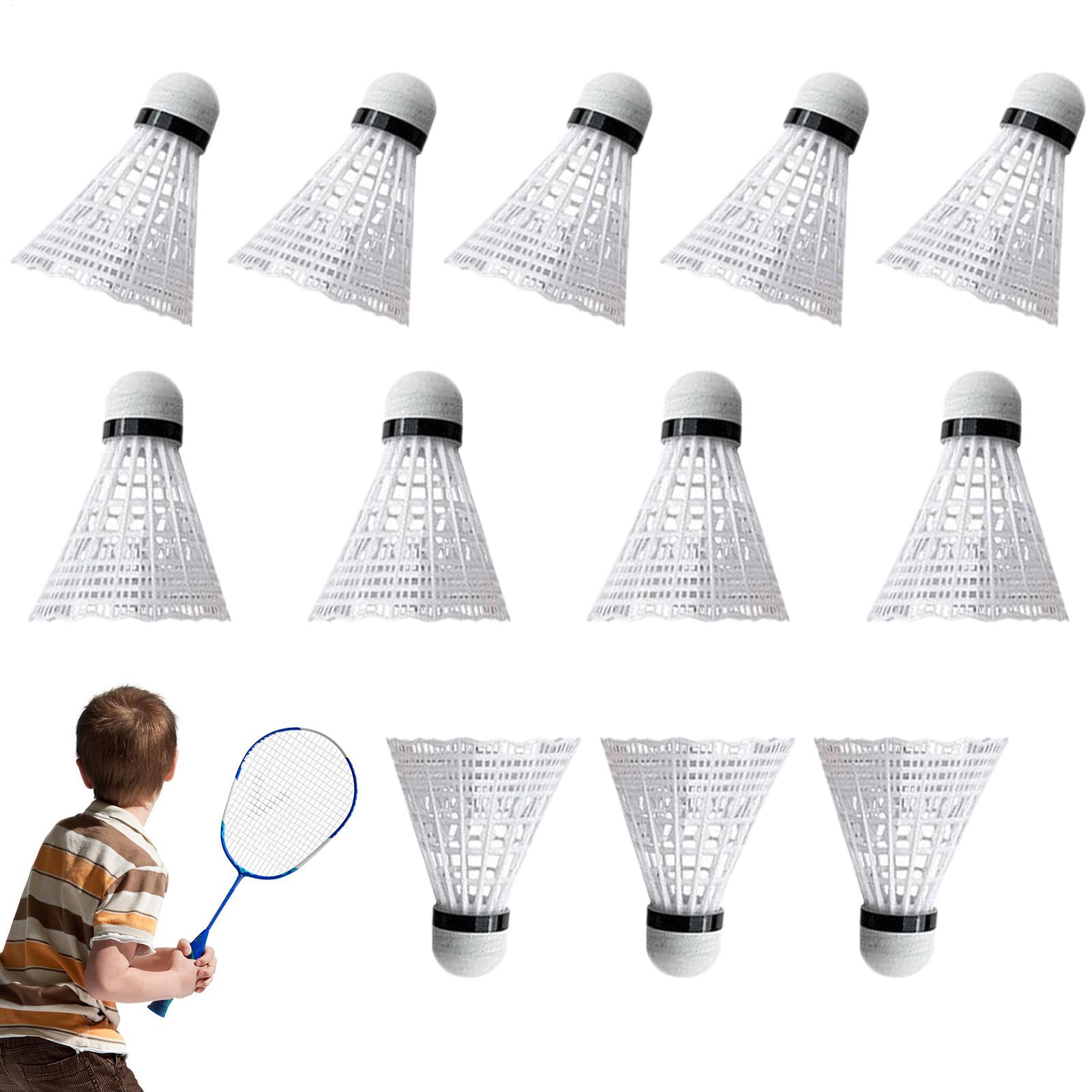 Nylon Shuttlecock 12 - Badminton Ball 12 Pieces Portable Sports