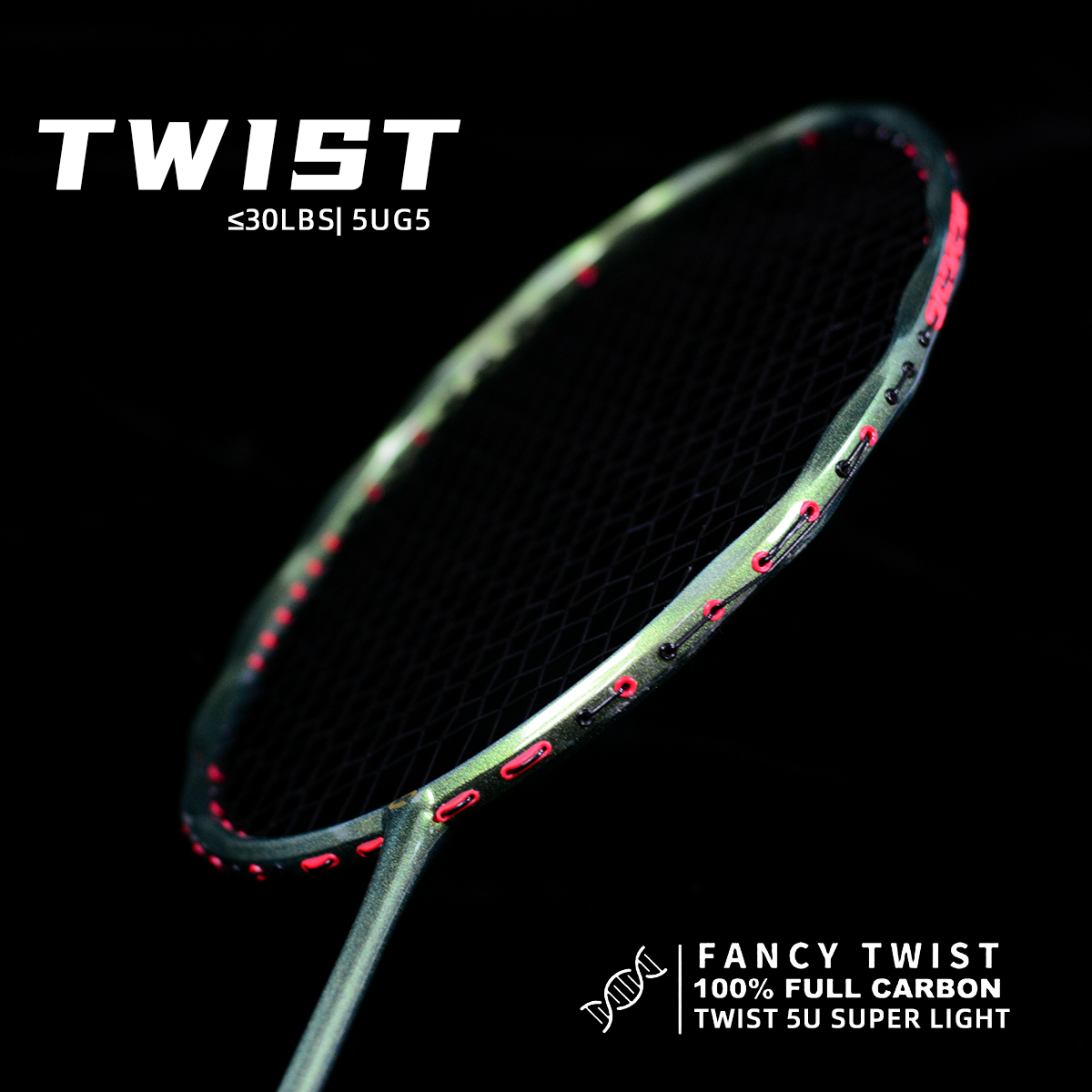 Badminton Photo - TWIST 100% Full Carbon Fiber Badminton