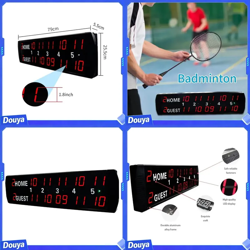 Badminton Score - YIZHI 5 Innings Score Record Display