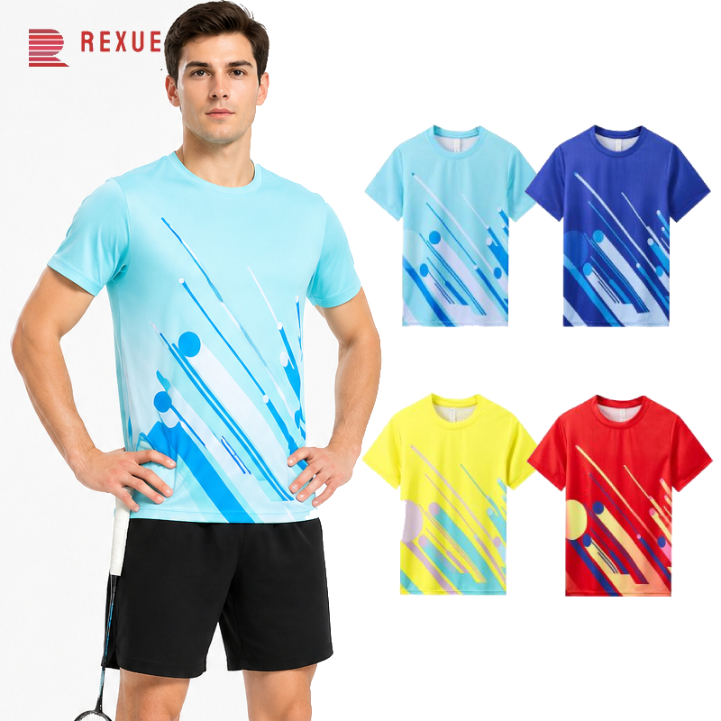 Badminton Jersey - Men Badminton Shirt Quick Dry Breathable