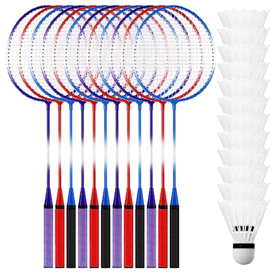 Nylon Shuttlecock 12 - 12 Pcs Badminton Rackets Set for