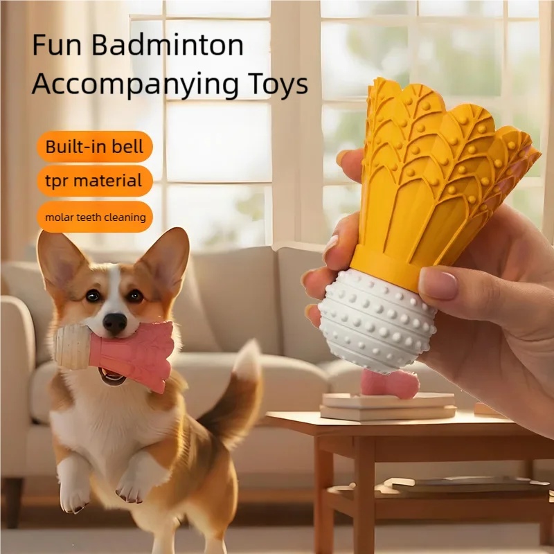 Badminton Event - Dog Toy Badminton Ball, Unbreakable, Self-Entertaining,