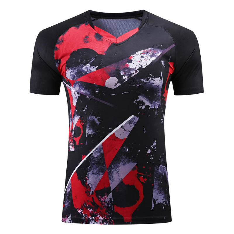 Table Tennis V Neck Shirt Men  - Badminton Jersey ulasan dan harga