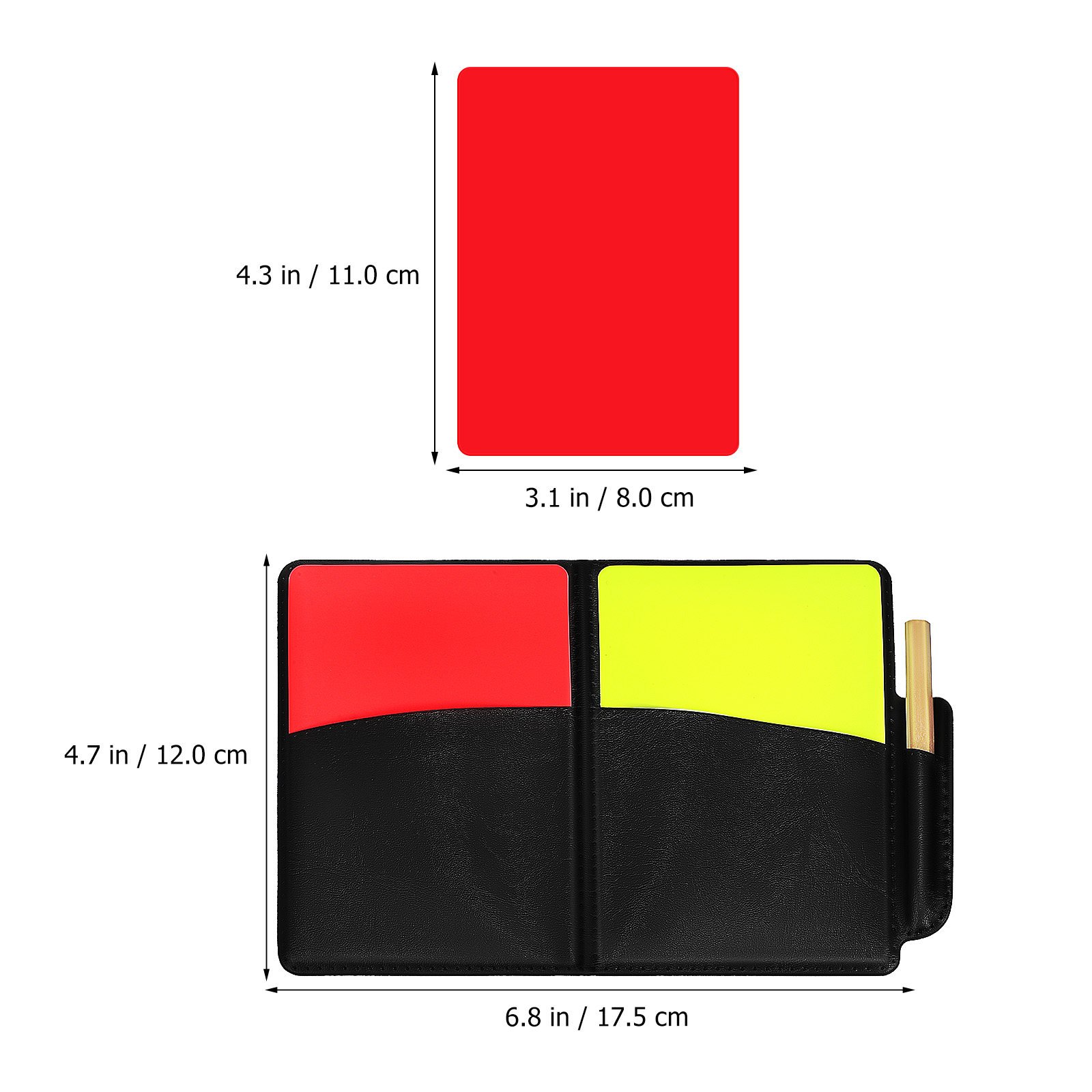2Set Red Yellow Soccer Referee - Badminton Score ulasan dan harga