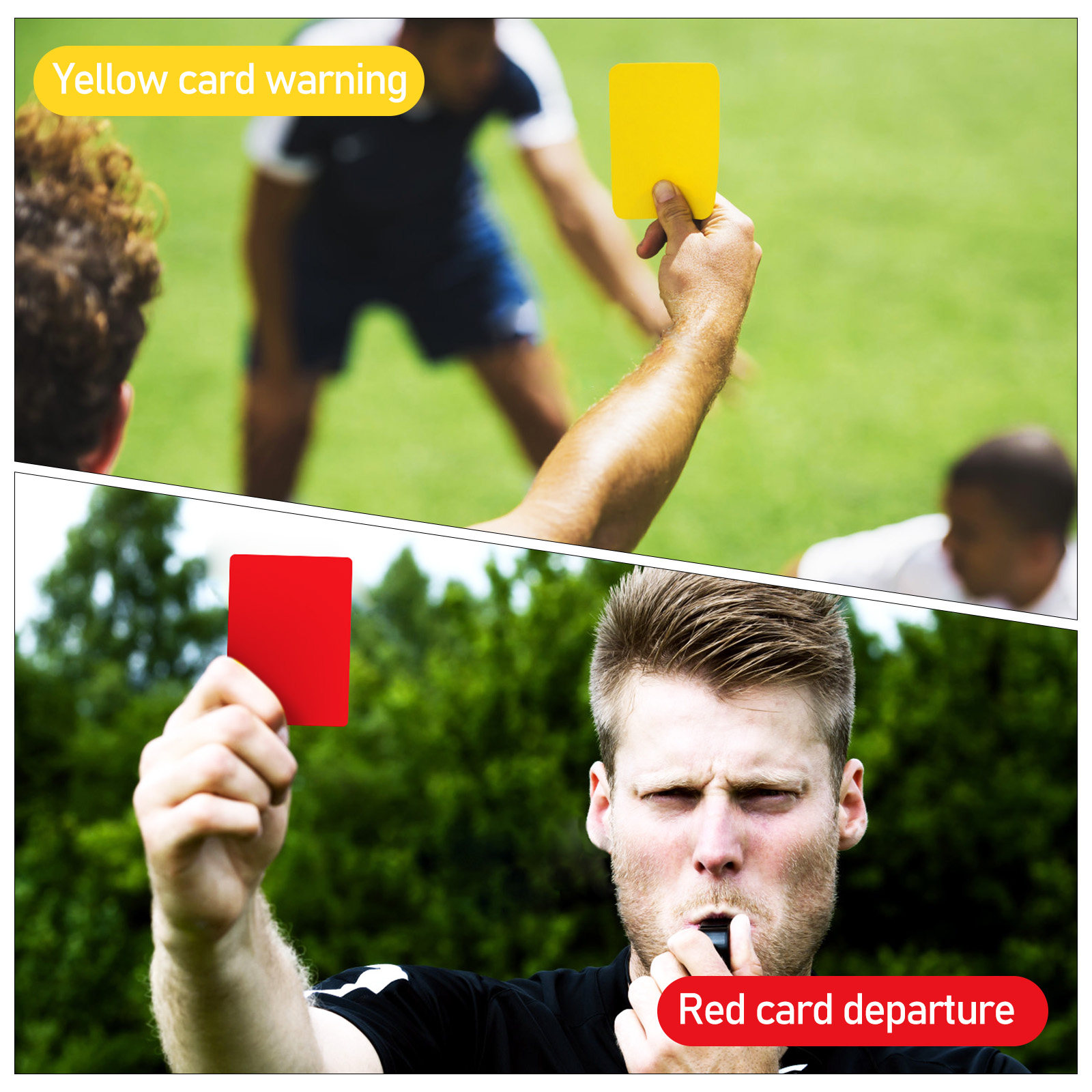 2Set Red Yellow Soccer Referee - Badminton Score ulasan dan harga
