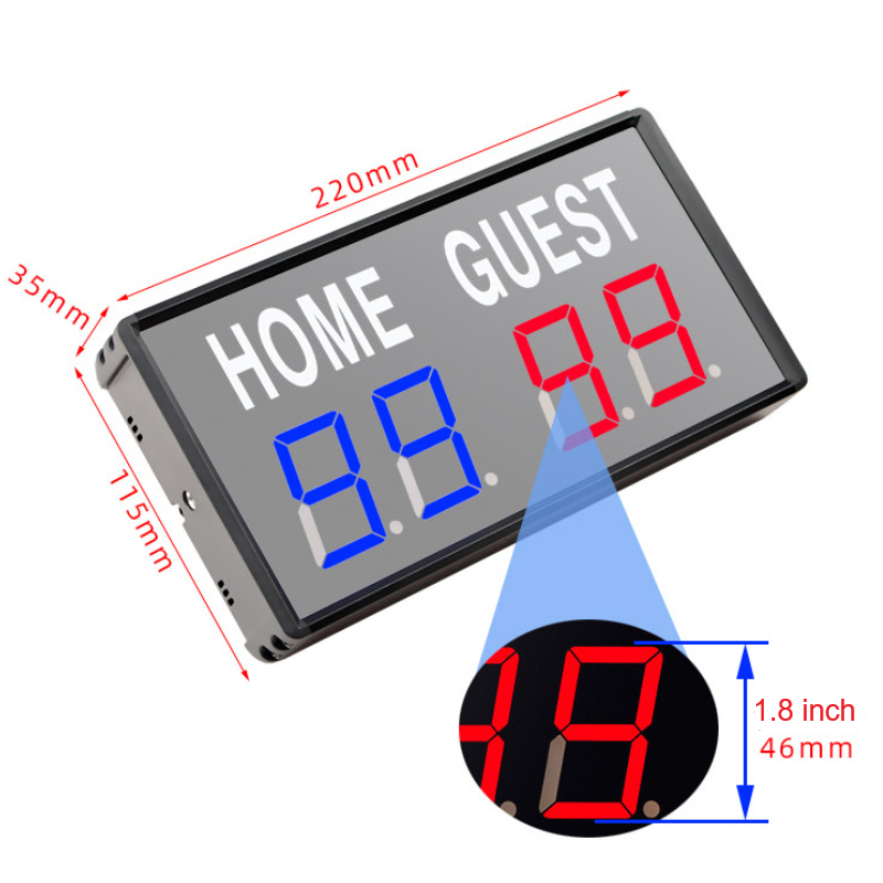4-digit LED Electronic HOME GU - Scoreboard Digital ulasan dan harga
