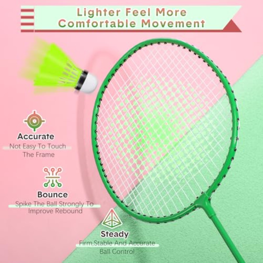 12 Pack Badminton Rackets Set  - Nylon Shuttlecock 12 ulasan dan harga