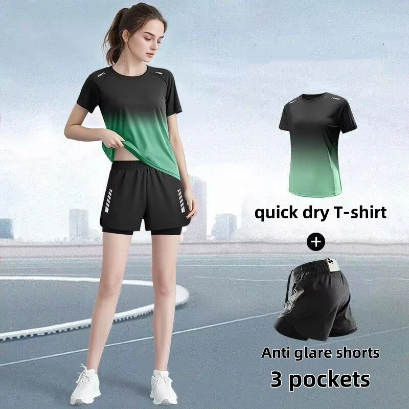 Women's sportswear set, runnin - Badminton Jersey ulasan dan harga