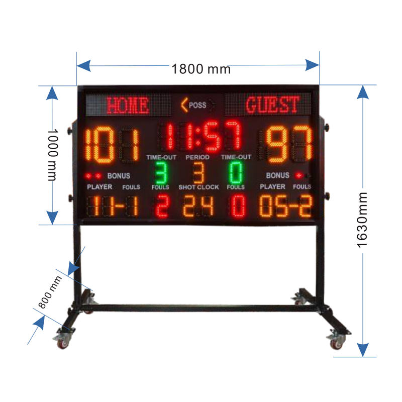 Outdoor LED Stadium Scoreboard - Scoreboard Digital ulasan dan harga