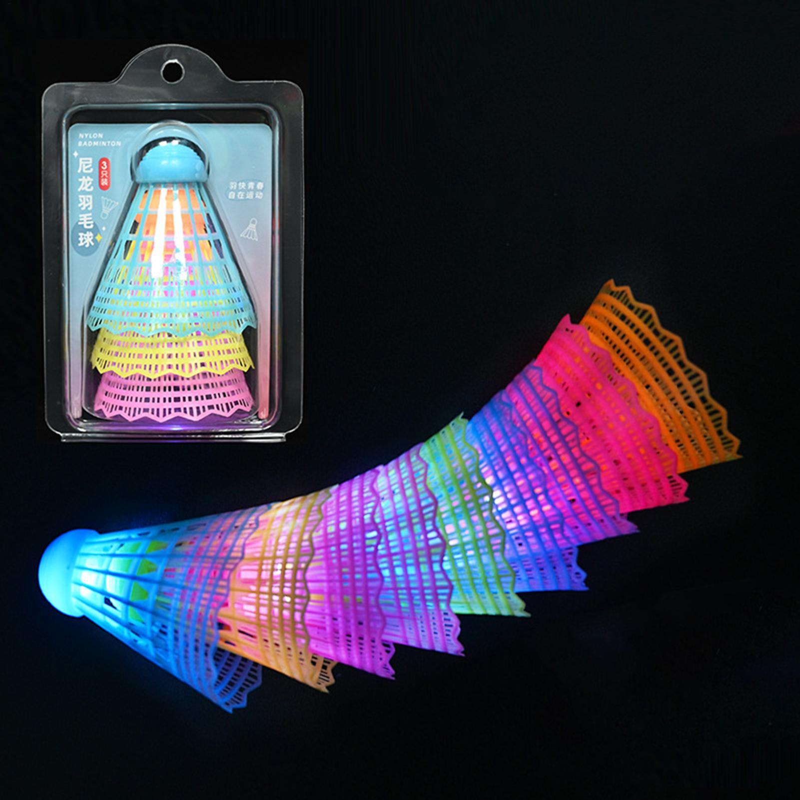 3Pcs LED Badminton Ball Glowin - Badminton Event ulasan dan harga