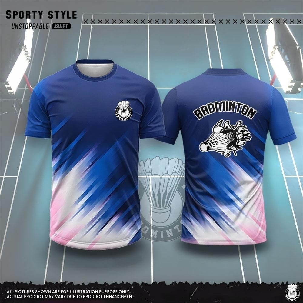 Men's Clothing Fashion 3D Prin - Badminton Jersey ulasan dan harga
