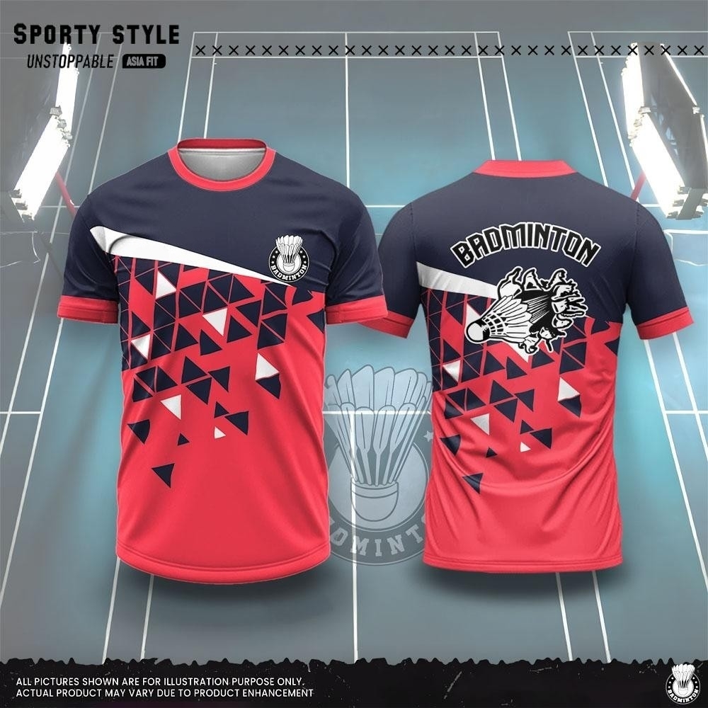 Men's Clothing Fashion 3D Prin - Badminton Jersey ulasan dan harga