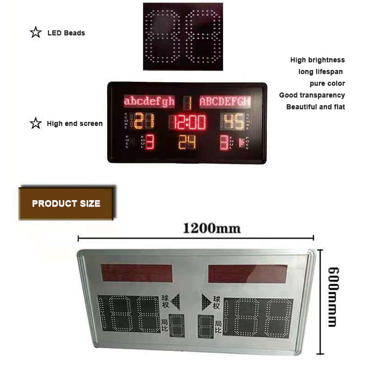 1200×600mm Indoor Mini LED Mul - Scoreboard Digital ulasan dan harga