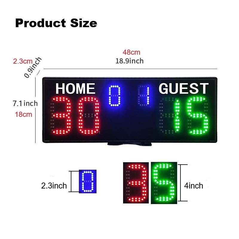 Rechargeable Battery Powered P - Scoreboard Digital ulasan dan harga