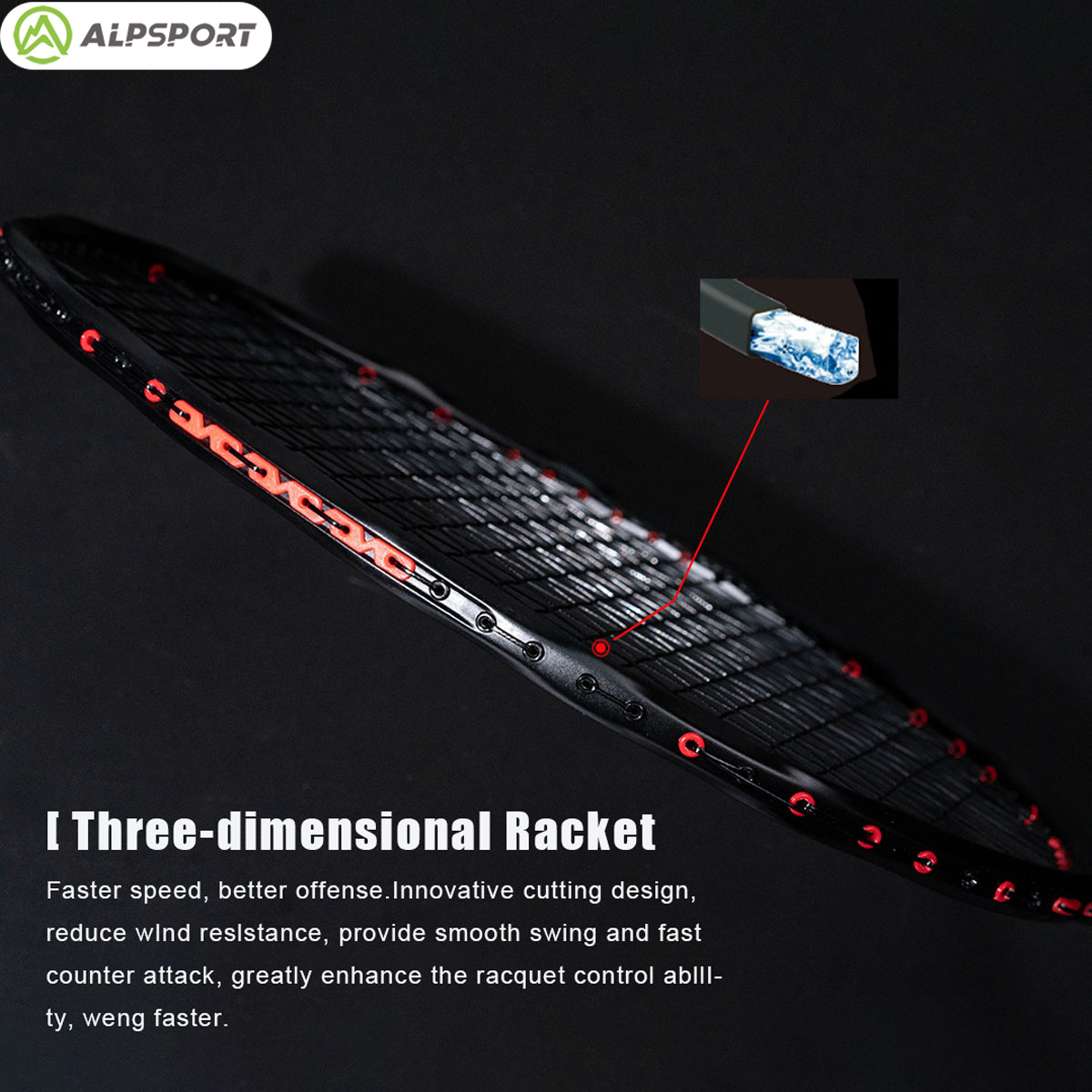 Alpsport MH-V5 5U 75g Wave Leg - Badminton Photo ulasan dan harga