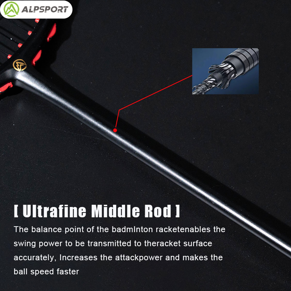 Alpsport MH-V5 5U 75g Wave Leg - Badminton Photo ulasan dan harga