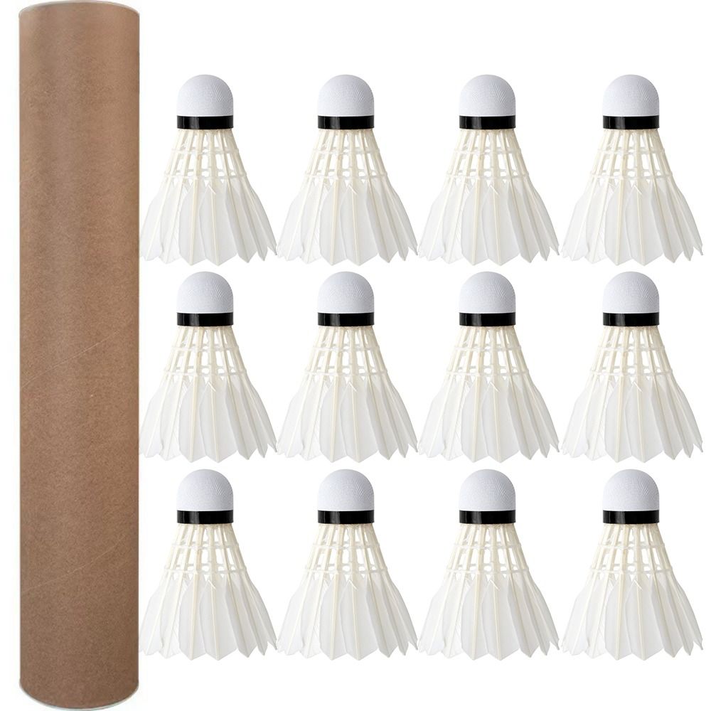 3/6/12Pcs New White Badminton  - Badminton Event ulasan dan harga