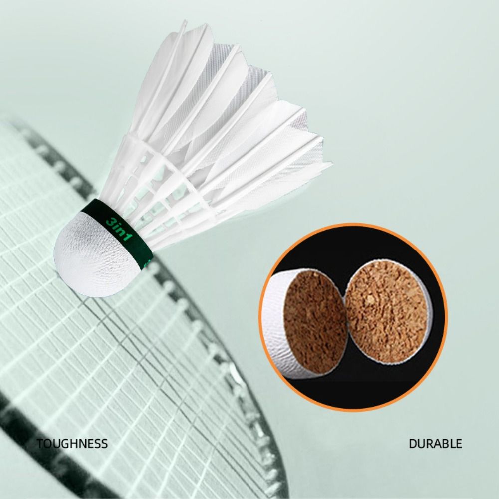 3/6/12Pcs New White Badminton  - Badminton Event ulasan dan harga