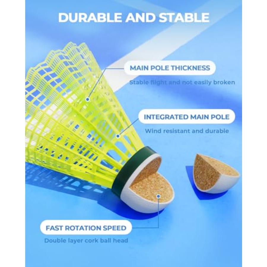 12/24 Pack Badminton Birdies N - Nylon Shuttlecock 12 ulasan dan harga