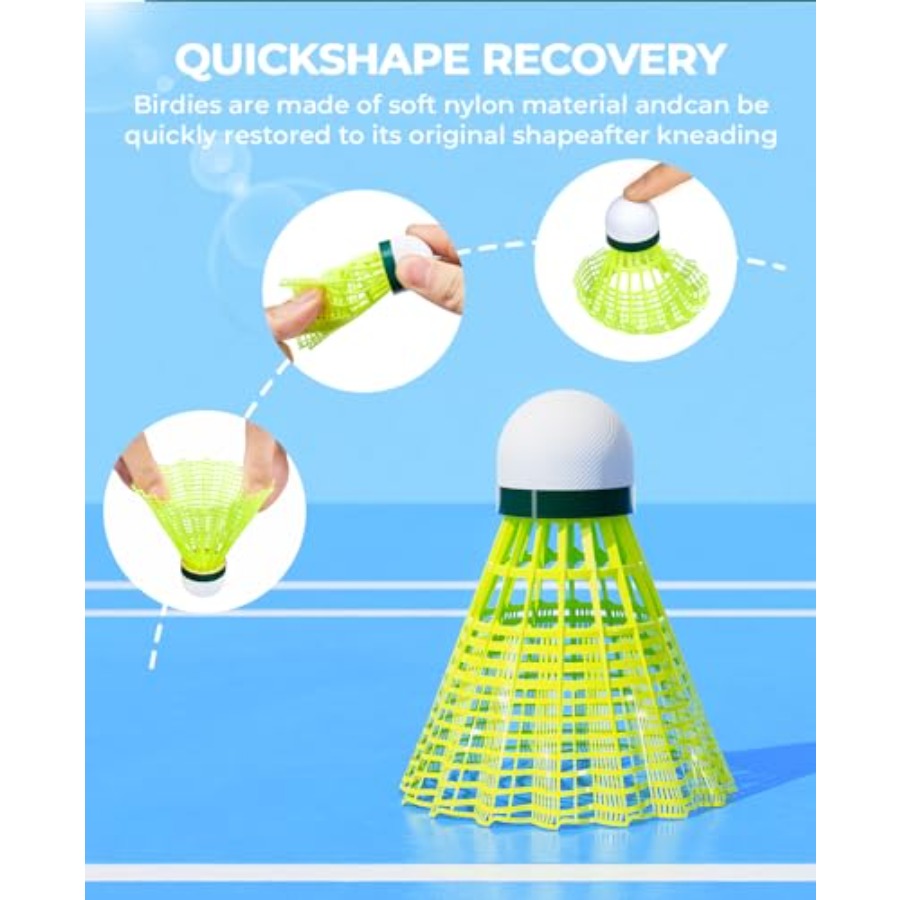 12/24 Pack Badminton Birdies N - Nylon Shuttlecock 12 ulasan dan harga