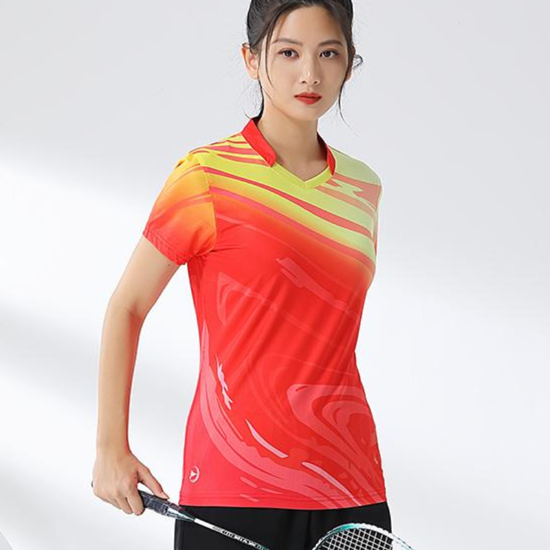 Women Badminton Shirt Print Go - Badminton Jersey ulasan dan harga