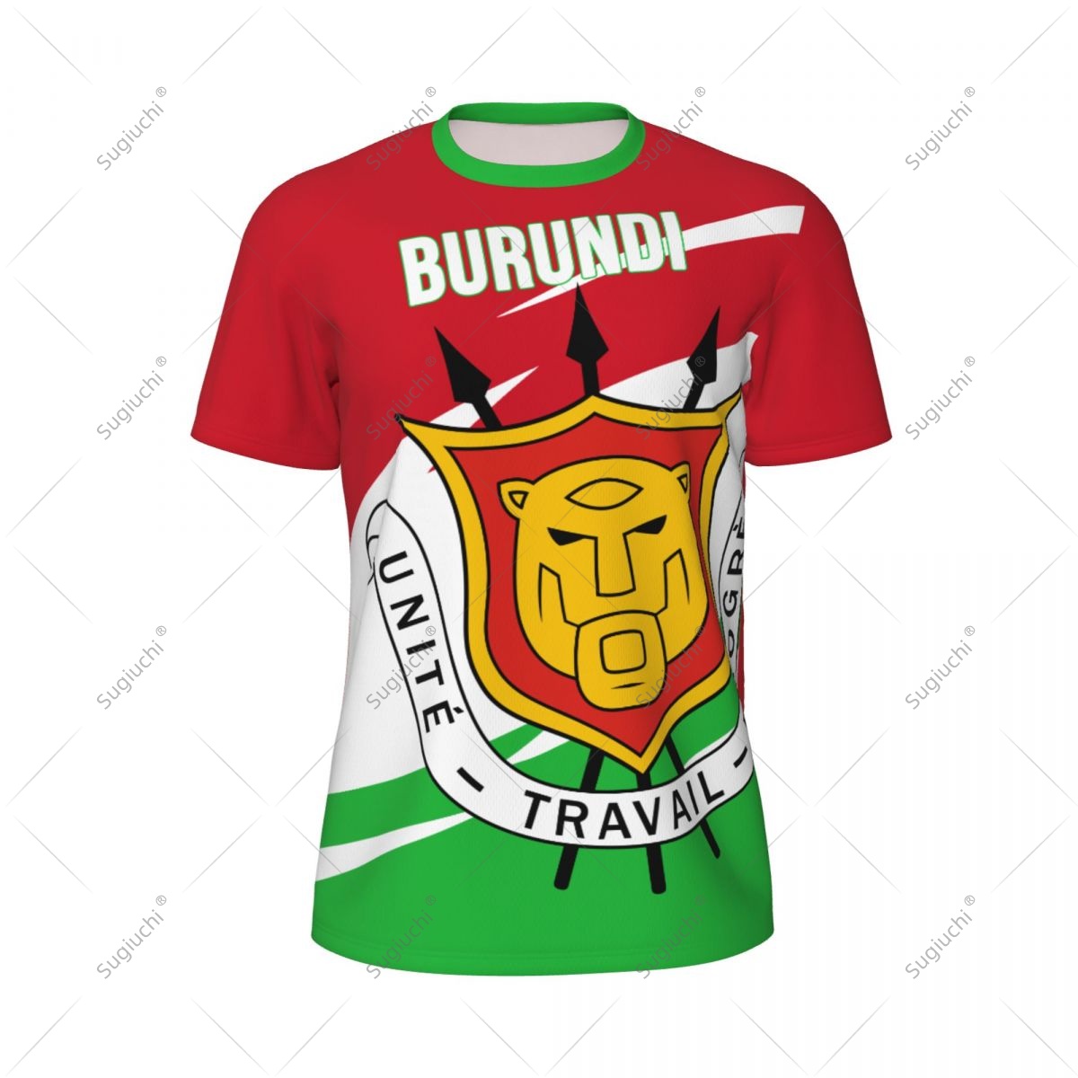 Burundi Flag Men Sports T-shir - Badminton Jersey ulasan dan harga
