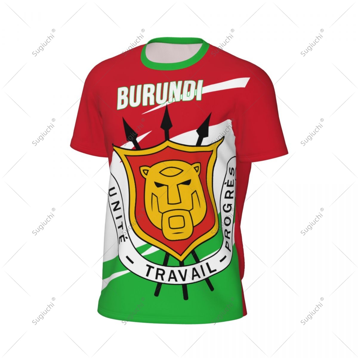 Burundi Flag Men Sports T-shir - Badminton Jersey ulasan dan harga