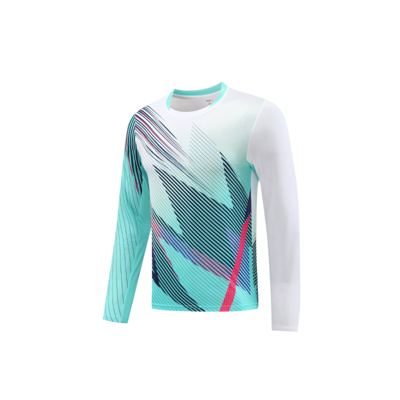 Long Sleeve Badminton Shirt Un - Badminton Jersey ulasan dan harga